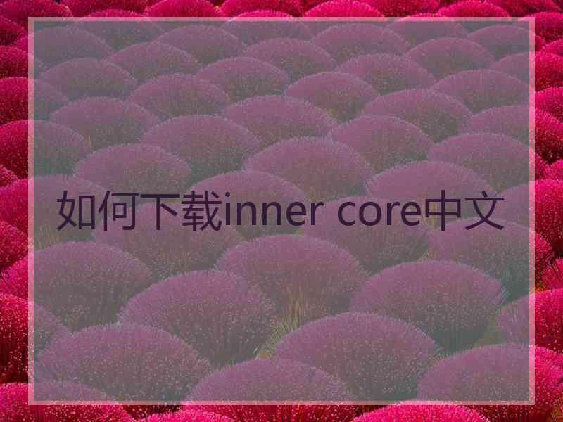 如何下载inner core中文 如何下载inner core中文