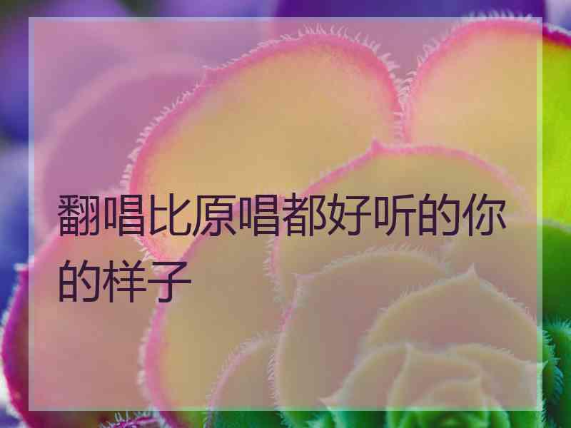 翻唱比原唱都好听的你的样子 翻唱比原唱都好听的你的样子