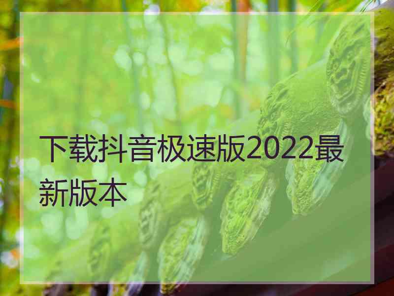 下载抖音极速版2022最新版本 下载抖音极速版2022最新版本