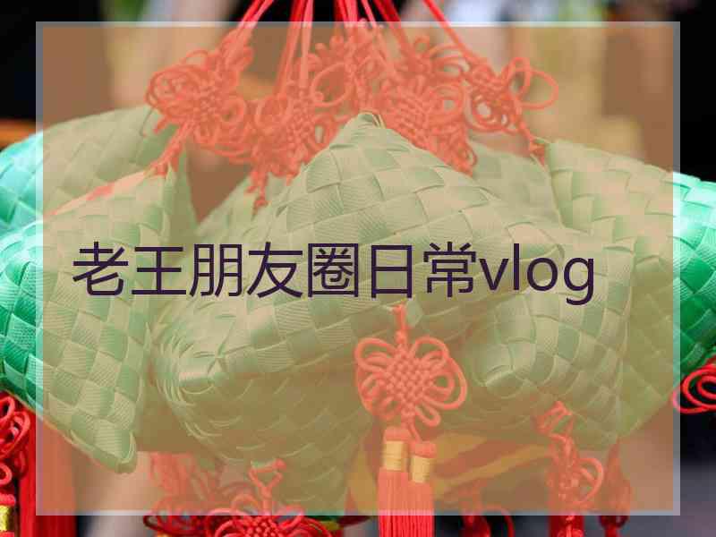 老王朋友圈日常vlog 老王朋友圈日常vlog