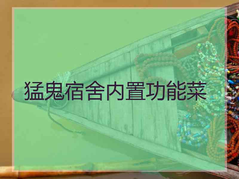 猛鬼宿舍内置功能菜 猛鬼宿舍内置功能菜