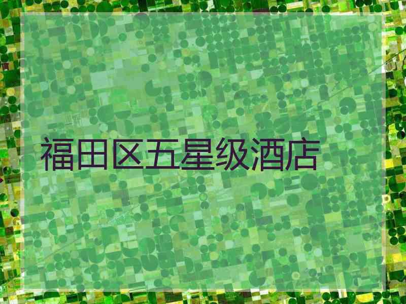 福田区五星级酒店 福田区五星级酒店
