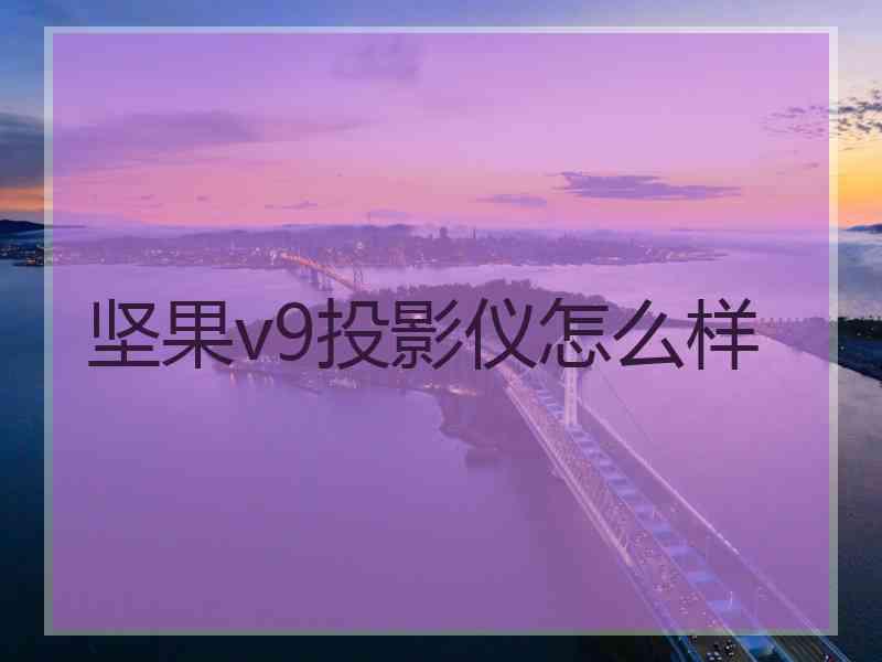 坚果v9投影仪怎么样 坚果v9投影仪怎么样