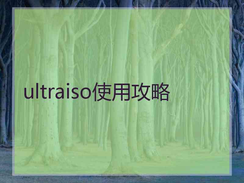 ultraiso使用攻略 ultraiso使用攻略
