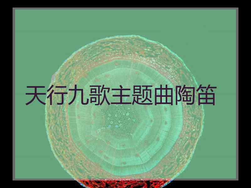 天行九歌主题曲陶笛 天行九歌主题曲陶笛