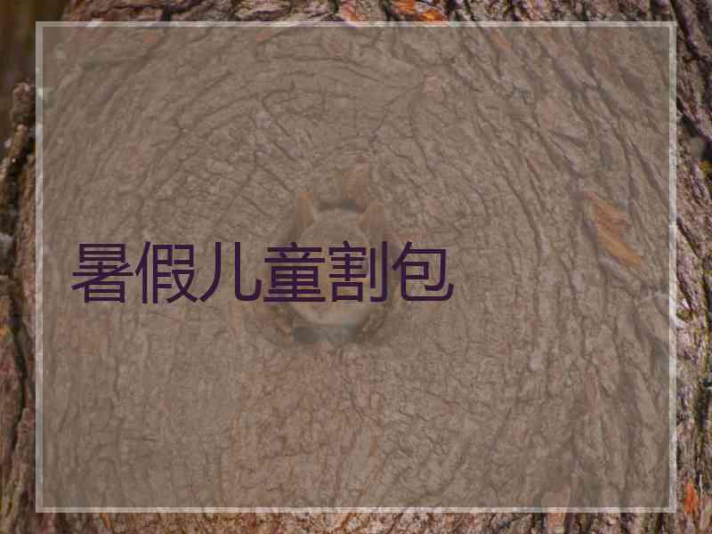 暑假儿童割包 暑假儿童割包