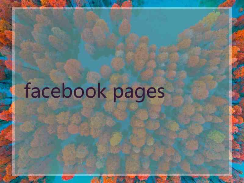 facebook pages facebook pages