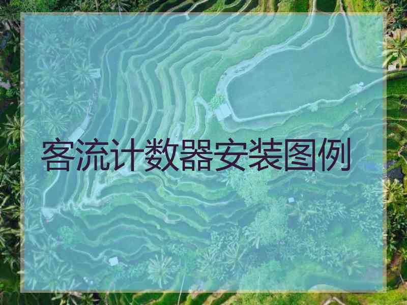 客流计数器安装图例 客流计数器安装图例