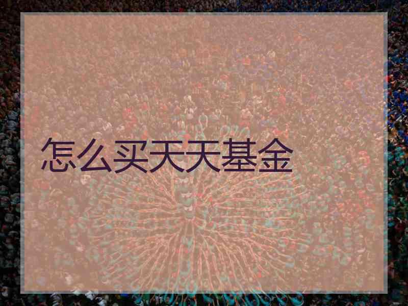 怎么买天天基金 怎么买天天基金