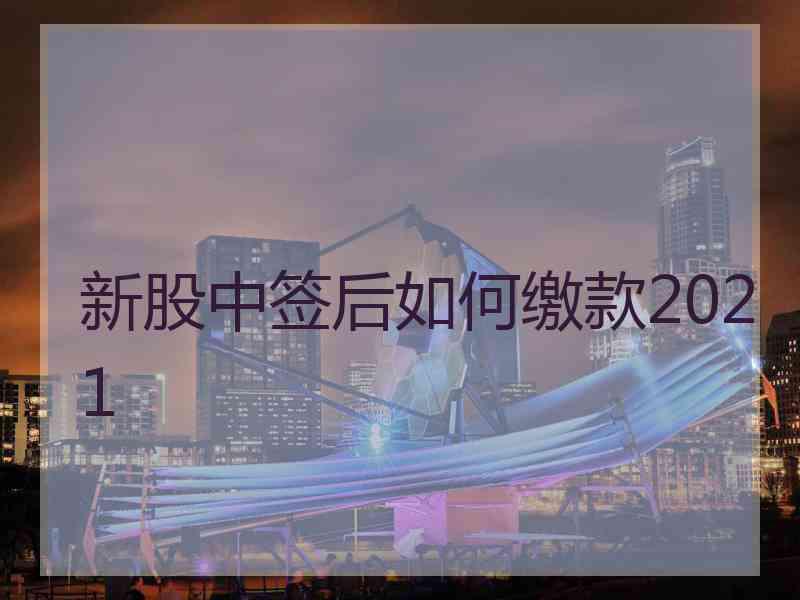 新股中签后如何缴款2021 新股中签后如何缴款2021