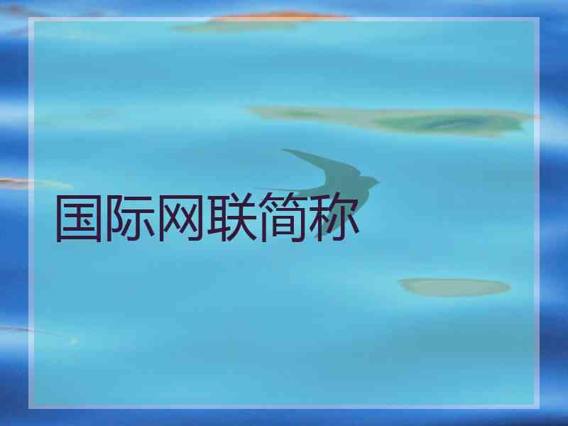 国际网联简称 国际网联简称