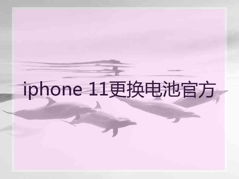 iphone 11更换电池官方 iphone 11更换电池官方