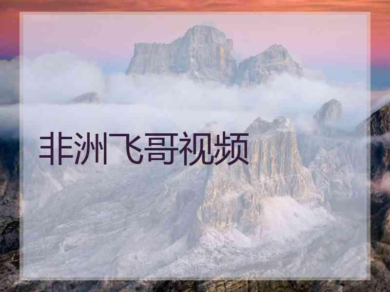 非洲飞哥视频 非洲飞哥视频