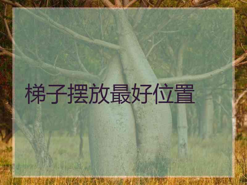 梯子摆放最好位置 梯子摆放最好位置