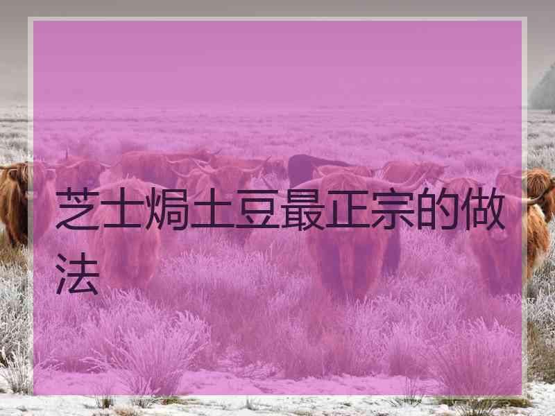 芝士焗土豆最正宗的做法 芝士焗土豆最正宗的做法