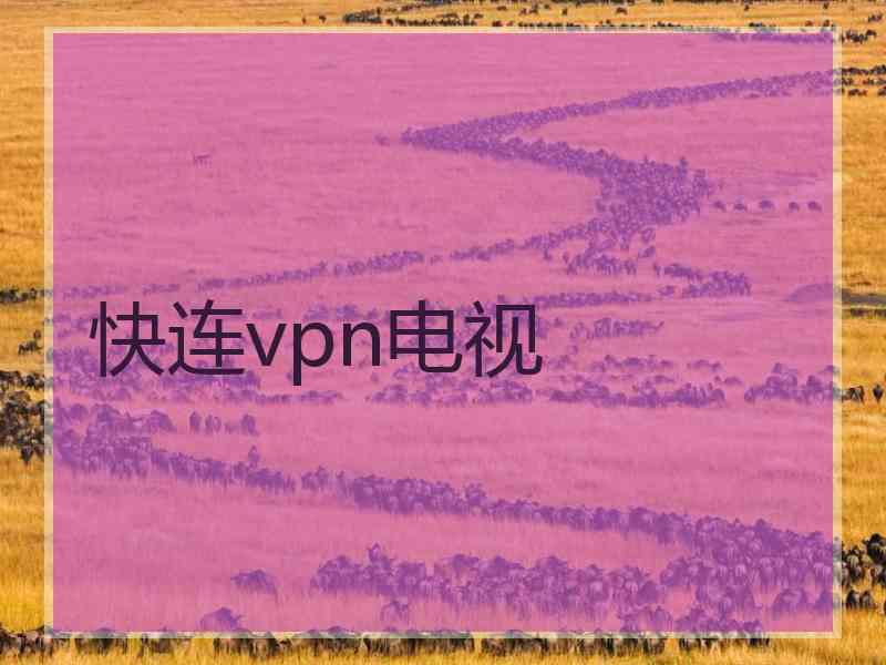 快连vpn电视 快连vpn电视