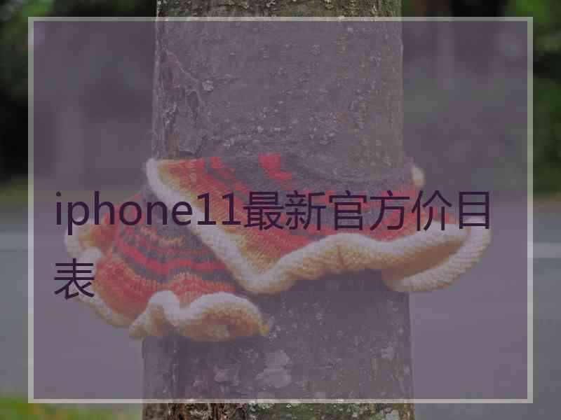 iphone11最新官方价目表 iphone11最新官方价目表