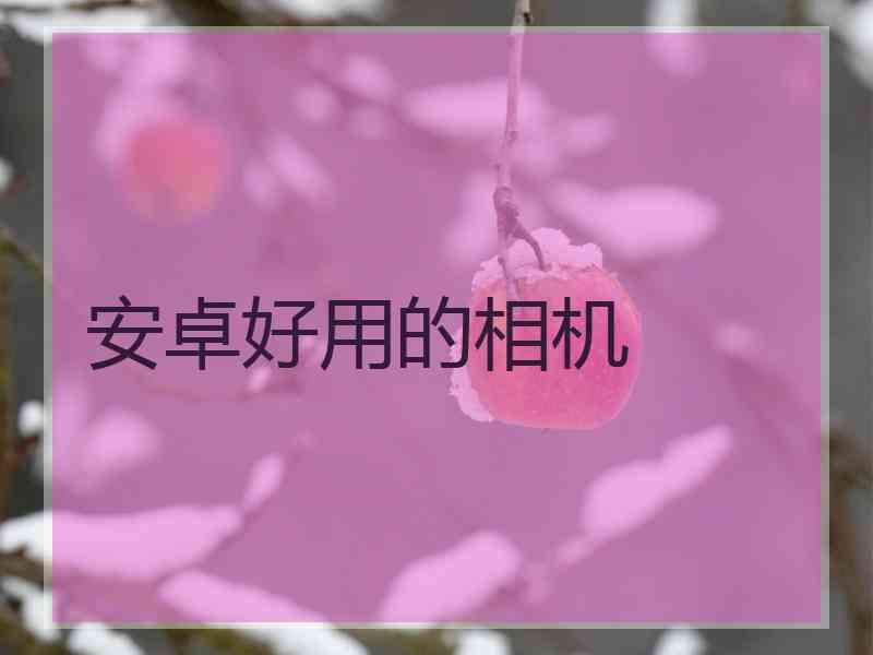 安卓好用的相机 安卓好用的相机