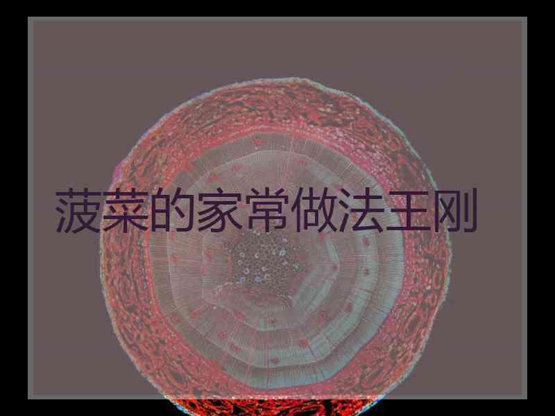 菠菜的家常做法王刚 菠菜的家常做法王刚