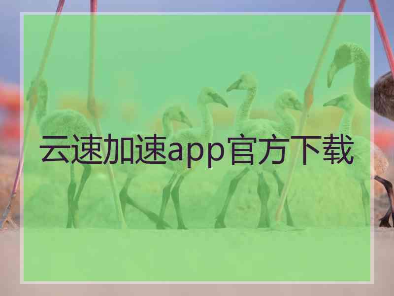 云速加速app官方下载 云速加速app官方下载