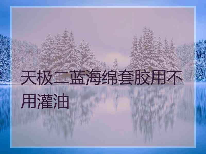 天极二蓝海绵套胶用不用灌油 天极二蓝海绵套胶用不用灌油