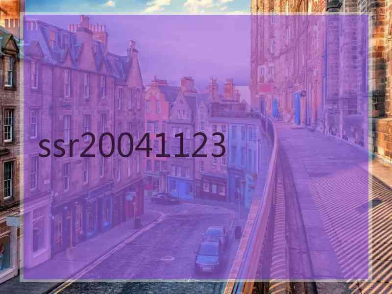 ssr20041123 ssr20041123
