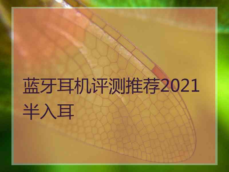 蓝牙耳机评测推荐2021半入耳 蓝牙耳机评测推荐2021半入耳