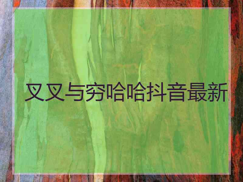 叉叉与穷哈哈抖音最新 叉叉与穷哈哈抖音最新