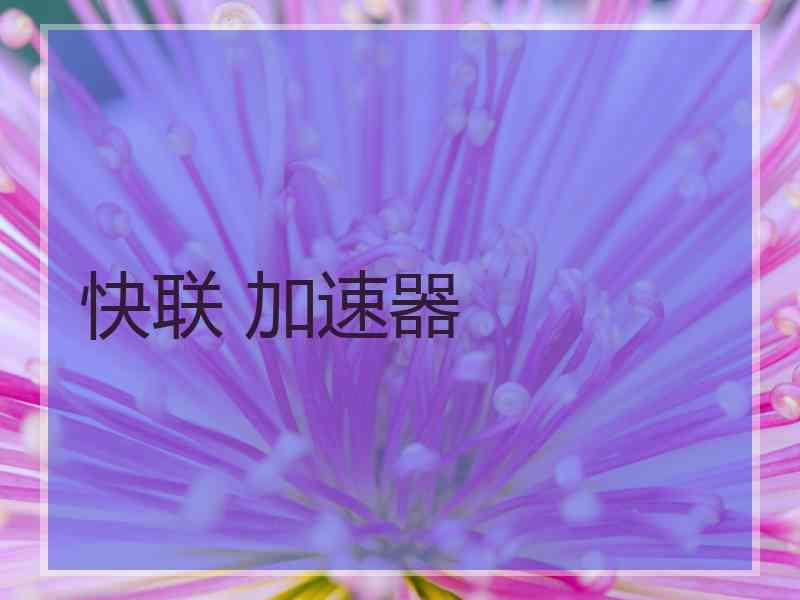 快联 加速器 快联 加速器