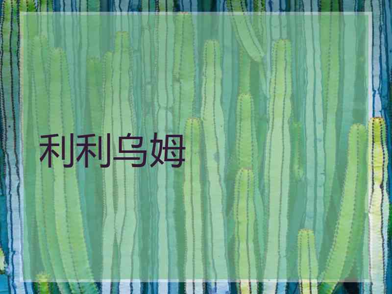 利利乌姆 利利乌姆