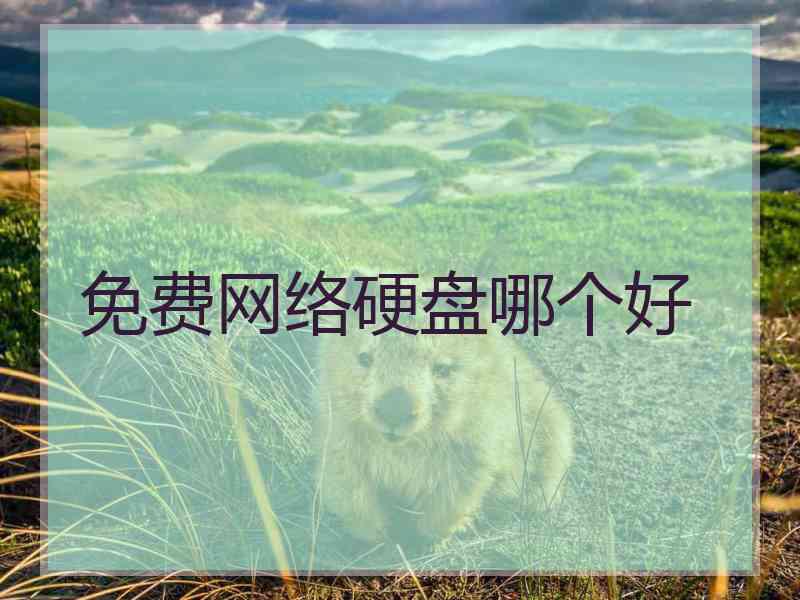 免费网络硬盘哪个好 免费网络硬盘哪个好