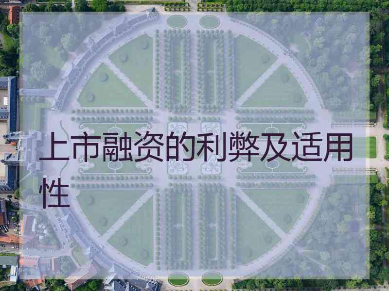 上市融资的利弊及适用性 上市融资的利弊及适用性