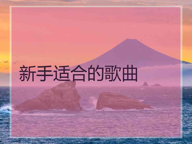 新手适合的歌曲 新手适合的歌曲