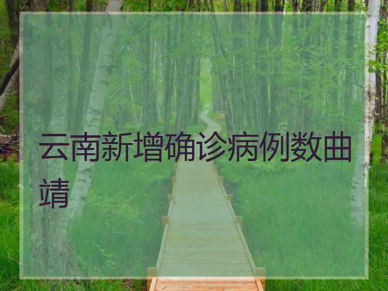 云南新增确诊病例数曲靖