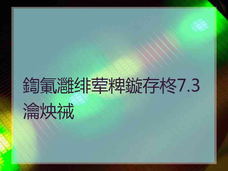 鍧氭灉绯荤粺鏇存柊7.3瀹炴祴