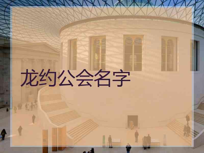 龙约公会名字