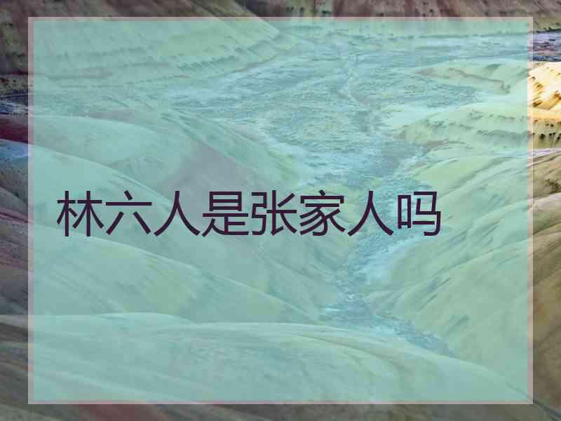 林六人是张家人吗