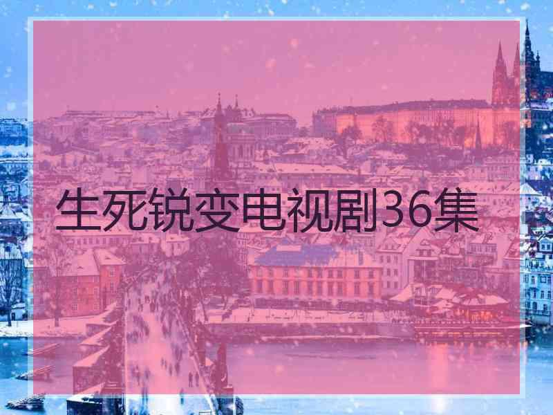 生死锐变电视剧36集