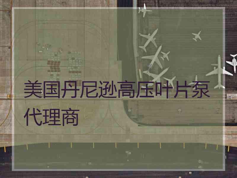美国丹尼逊高压叶片泵代理商