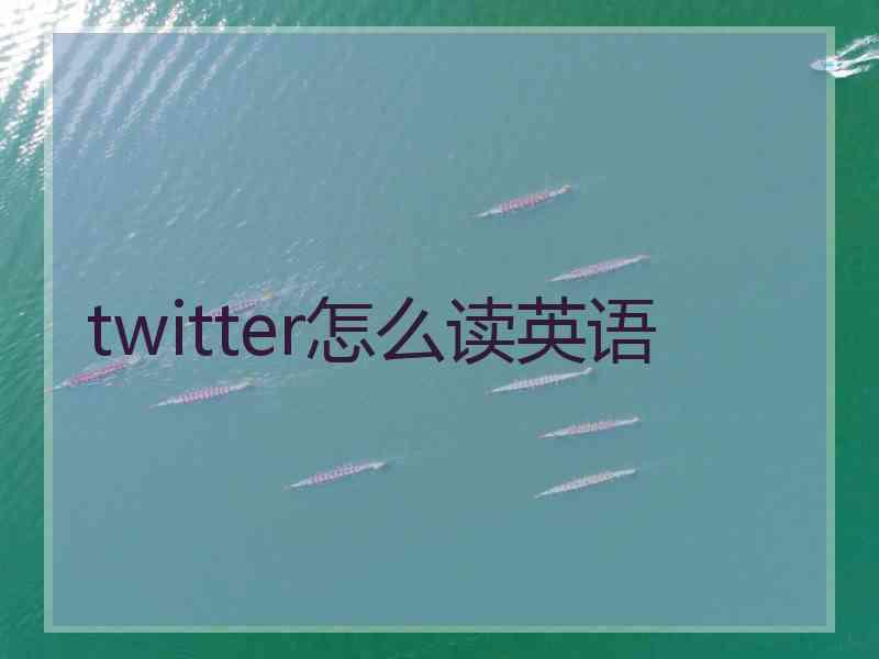 twitter怎么读英语