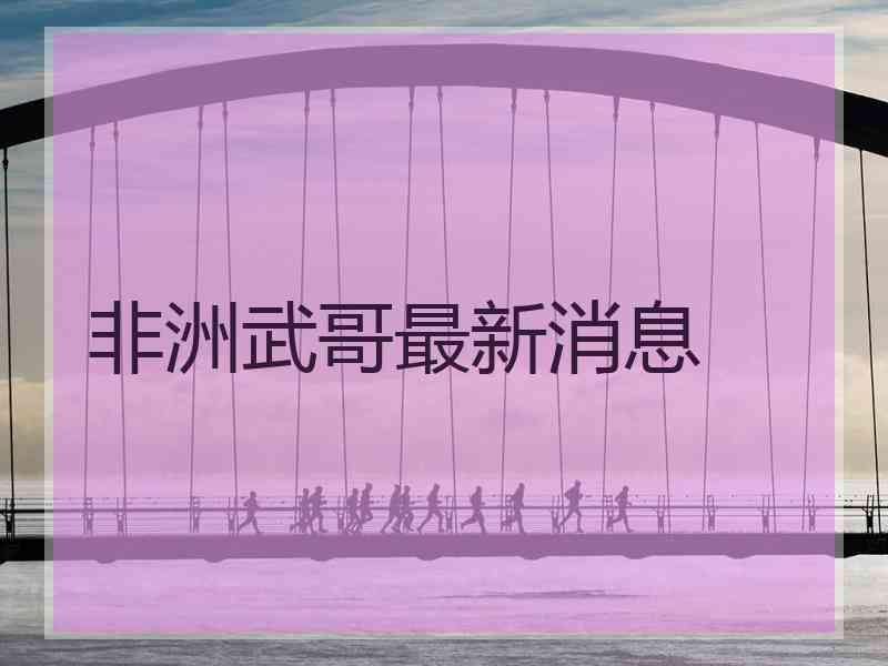 非洲武哥最新消息