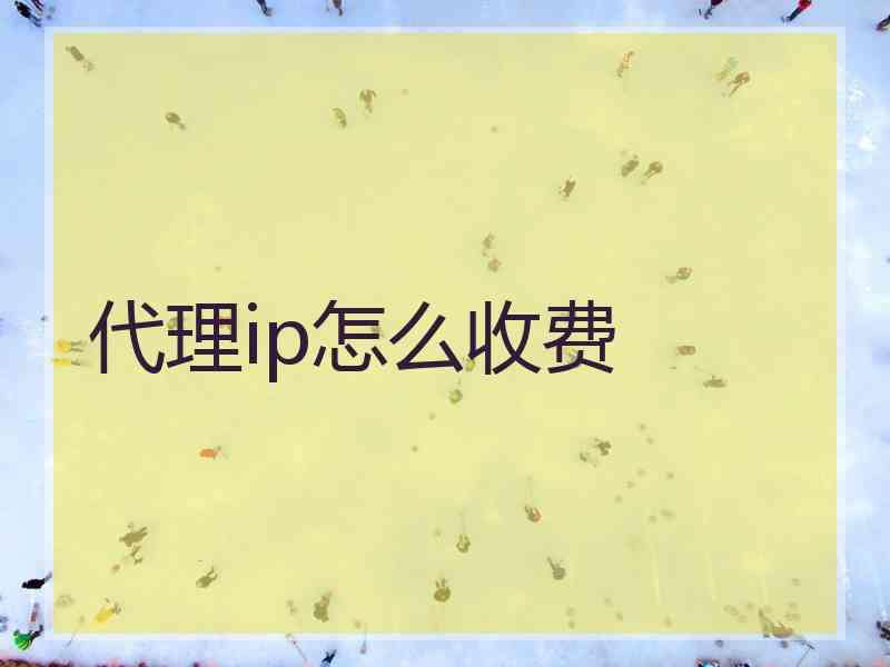 代理ip怎么收费