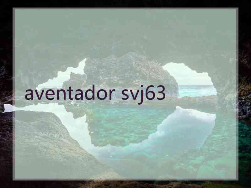 aventador svj63