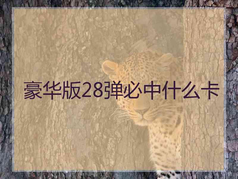 豪华版28弹必中什么卡