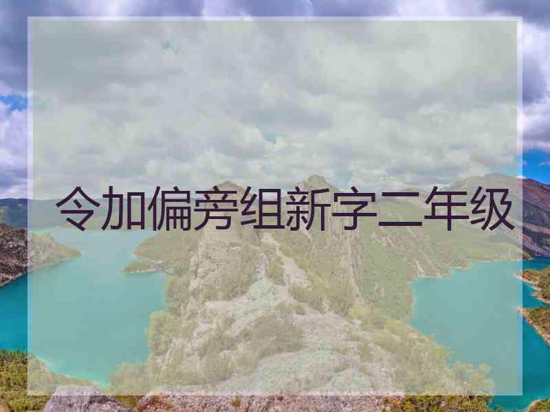 令加偏旁组新字二年级