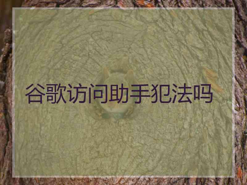 谷歌访问助手犯法吗