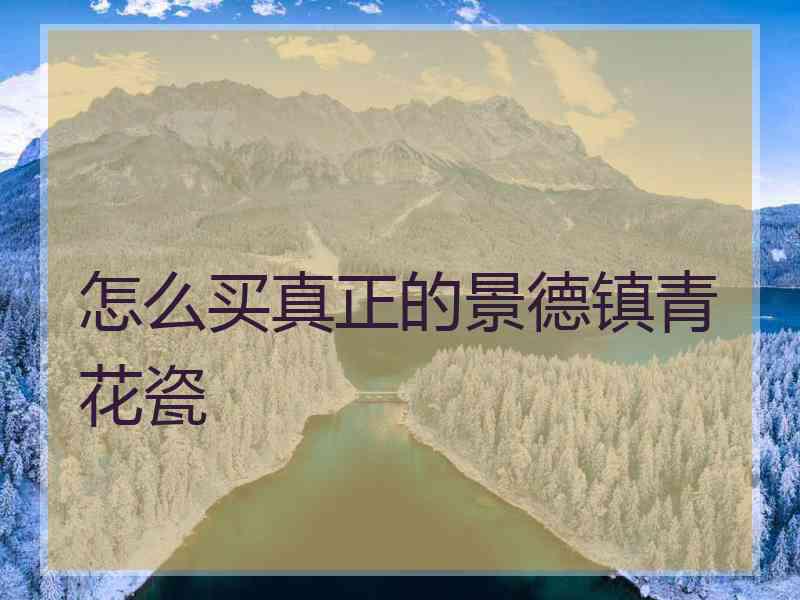 怎么买真正的景德镇青花瓷