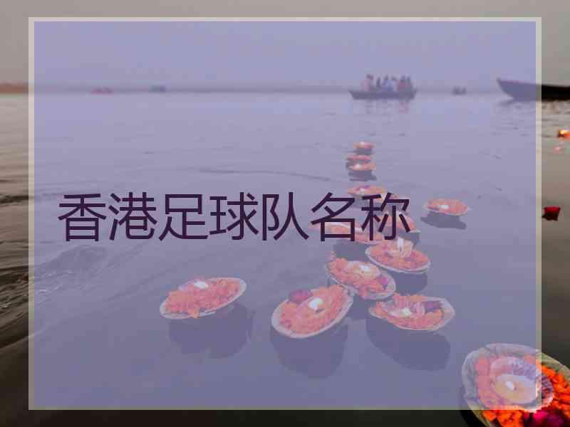 香港足球队名称