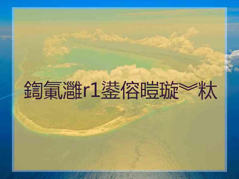 鍧氭灉r1鍙傛暟璇︾粏