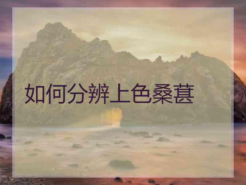 如何分辨上色桑葚